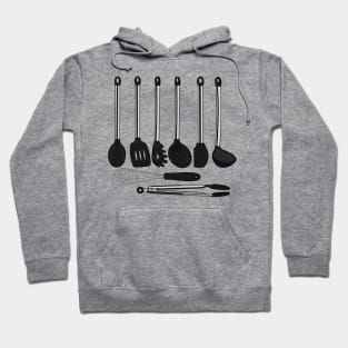 Kitchen utensil cartoon illustration Hoodie